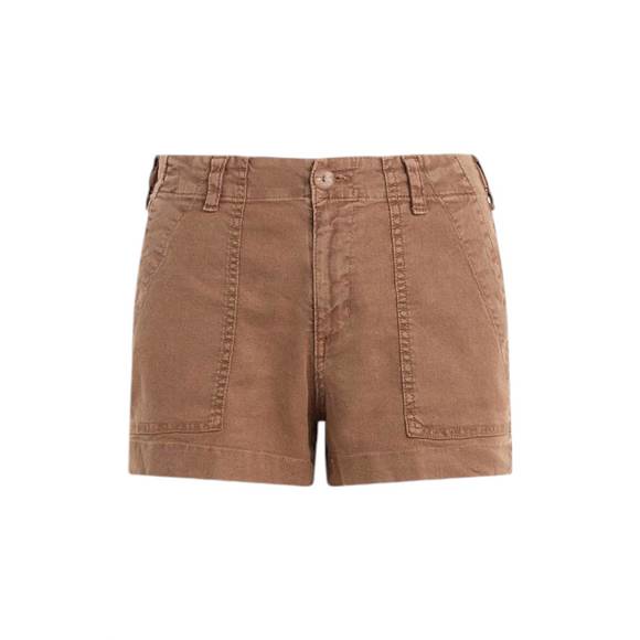 NEW BELLA DAHL utility tab trouser shorts in sahara brown - Picture 1 of 2